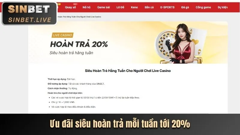 Hoàn trả thể thao hàng ngày rik vip